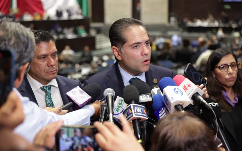 Raúl Bolaños-Cacho Cué, presidente de la Cámara de Diputados, en San Lázaro